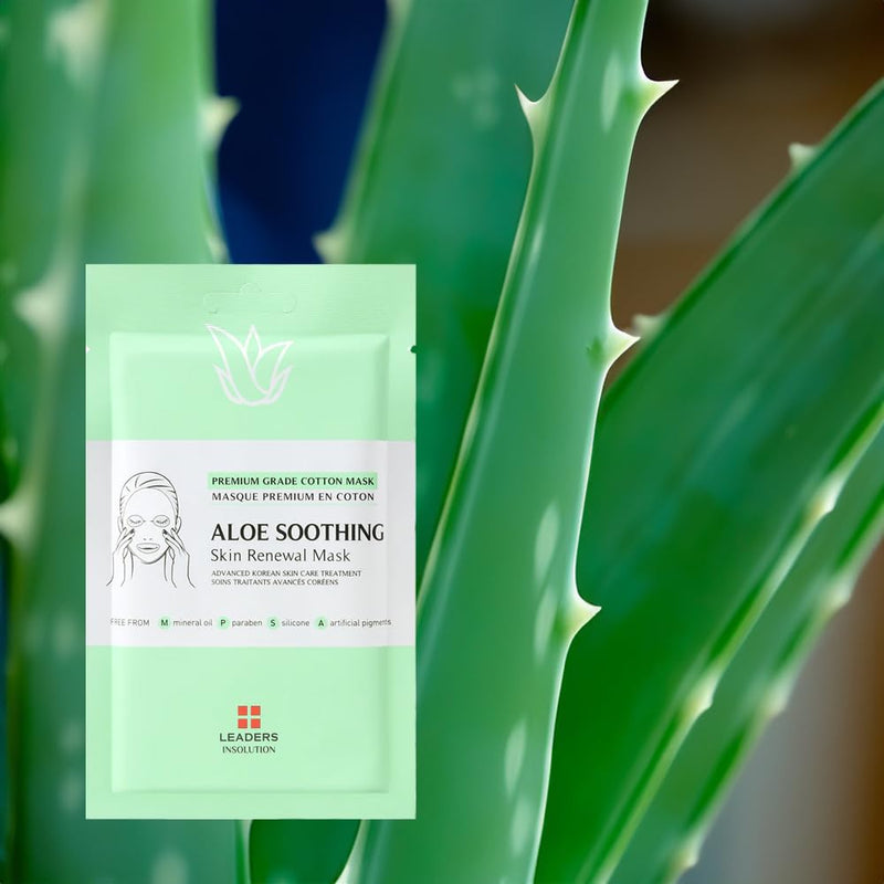 [Clearance Sale] Leaders Aloe Soothing Skin Renewal Mask - Expiration: OCT 17, 2025