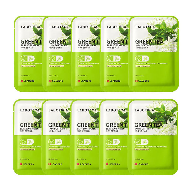 [Clearance Sale] Labotica Skin Soft Mask Green Tea - Expiration: AUG 29, 2025