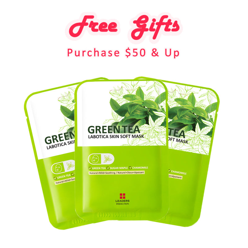 3 Free Masks with Purchase of $50 & Up
