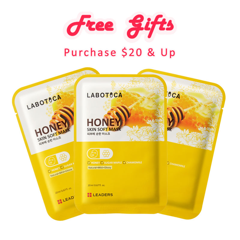 3 Free Masks with Purchase of $20 & Up
