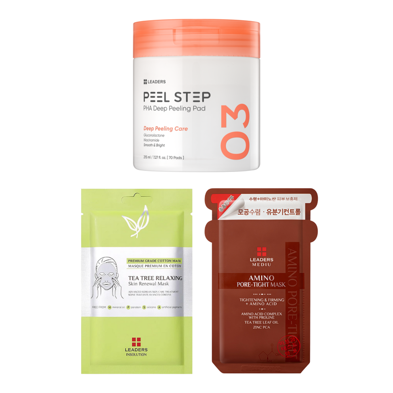 Leaders Texture Reset Peel Trio Kit