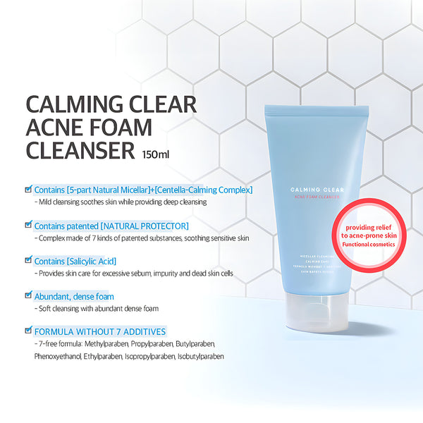 Calming Clear Acne Foam Cleanser