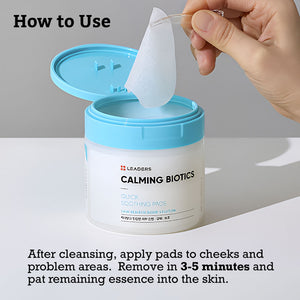 Leaders Calming Biotics Quick Soothing Pads (80 Pads x 170ml)