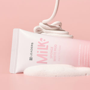 Leaders Milk Sponge White Mud Pack to Foam