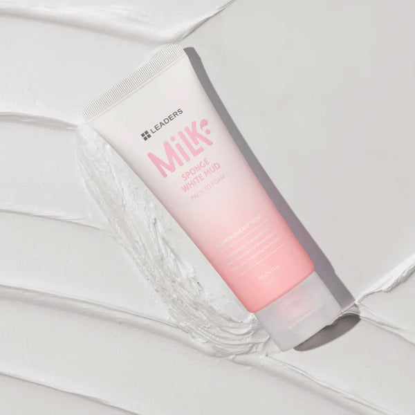 Leaders Milk Sponge White Mud Pack to Foam